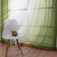 thumbnail image 6 of Light Filtering Curtains 63 Inches Long, Sheer Curtains Light Filtering, 52X63 In, Ombre Gradient, Grommet Top, Living Room, Green White, 1 Pc, Window Treatments, 6 of 7