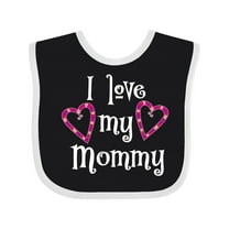 Inktastic I Love My Mommy Hearts Boys or Girls Baby Bib