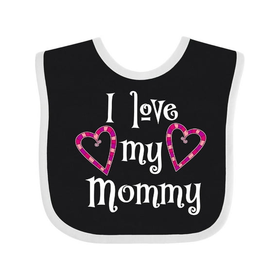 Inktastic I Love My Mommy Hearts Boys or Girls Baby Bib