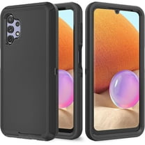 Galaxy A32 5G Case for Samsung Galaxy A32 5G Case Military Drop Shockproof  Heavy Duty Rugged 3 in 1 Protection Cover for Galaxy A32 5G Phone Case (Black Black)