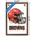 thumbnail image 3 of NFL Cleveland Browns - Drip Helmet 20 Wall Poster, 14.725" x 22.375", Framed, 3 of 3