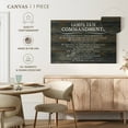 thumbnail image 5 of Elephant Stock Ten Commandments Wall Art - Horizontal Canvas Wall Art - Living Room Wall Decor - Religion And Spirituality Canvas - Brown And Gray Decor - 24" x 16", 5 of 8