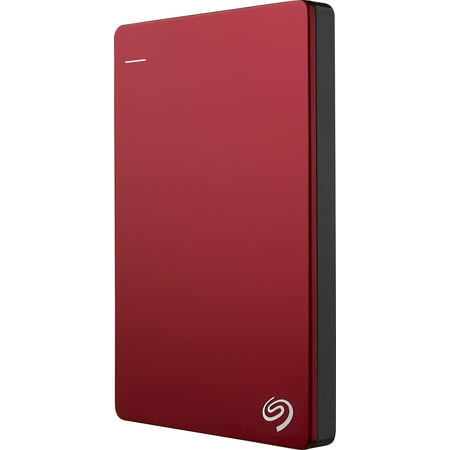 Seagate Backup Plus Slim 2TB USB 3.0 Portable External Hard Drive - STDR2000103 - Red