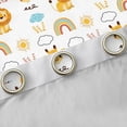 thumbnail image 4 of Homewish Kawaii Giraffe Lion Curtains Pack of 2 (42x84 Each),Kawaii Cartoon Rainbow Curtains Blackout,White Yellow Bedroom Curtains For Boys Girl,Microfiber Bedroom Decor, 4 of 6