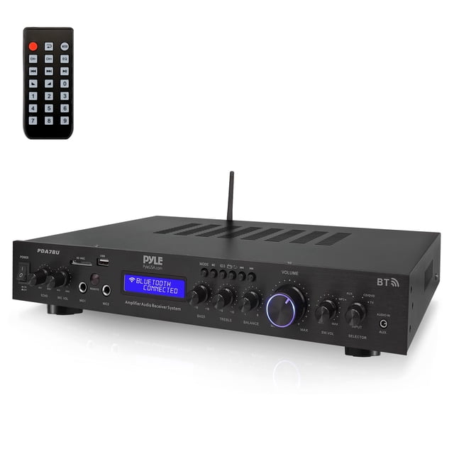 Receptor Pyle PDA7BU de cine en casa con Bluetooth de 5 canales y 200 W