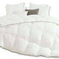 thumbnail image 2 of Kasentex Warm Premium White Goose Down Comforter - Heavy/Winter - 100% Cotton Fabric, Hypoallergenic, Duvet Insert w/Black Piped Edge, White, Queen Size, 2 of 3