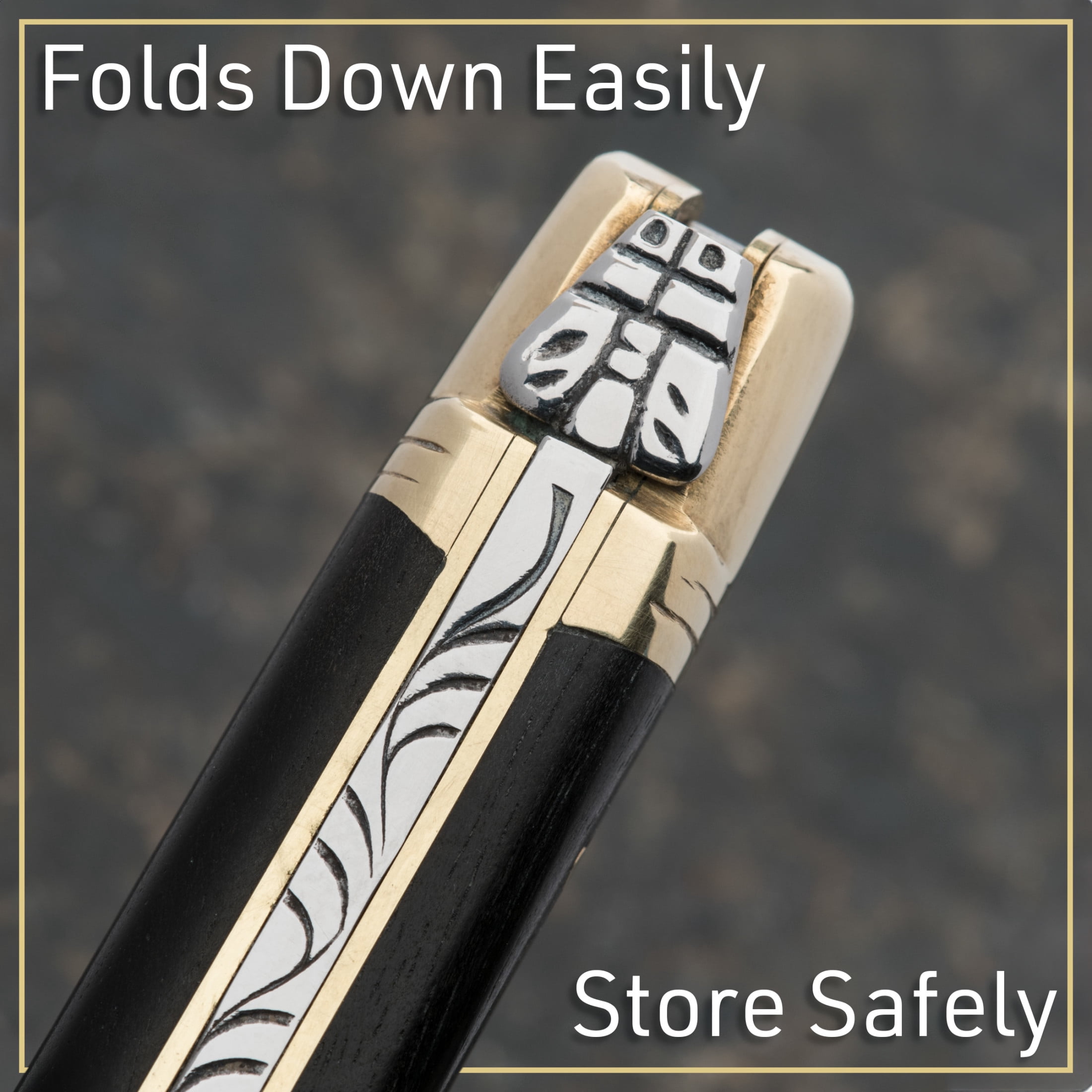 Kings County Tools 7.9” Stainless Steel Laguiole Le Fidele Pocket Knife with Leather Sheath