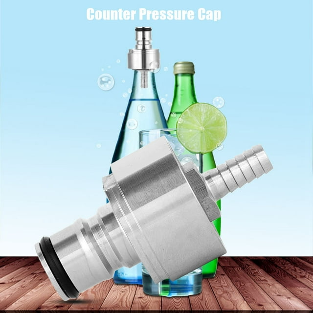 Gazéification Bille de Gazéification de Type Compteur Pression Maison Bière Acier Inoxydable Boisson Gazeuse Rapide Faite Remplissage de Bouteille à Compteur de Pression Gazéification