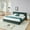 Blue Green, variant on GAKMCIL King size Bed Frame with Thick Fabric,Upholstered Bed Frame with Headboard and Solid Frame. No Box Spring Needed Dark Gray(88.5''*68.5''*31'')