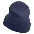 thumbnail image 2 of Sheriff Money Bag Logo Embroidered 12 Inch Long Knitted Beanie - Navy OSFM, 2 of 5