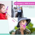 thumbnail image 2 of Walkie Talkies para Niños, 2Pzs Talkie Largo Alcance de Radio 22 Vías, Tokis Niños con Linterna y LCD Camping Senderismo, Regalo Navidad Juguete Niño Niña 3-14 Años, Púrpura, 2 of 7