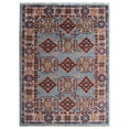 thumbnail image 2 of Rugsotic Carpets Eco-Friendly Handmade Knotted Aqua Cream Oriental Area Rugs, 5'x8', Rectangle, Silk And Wool, Quick Dry, 2 of 5