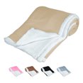 thumbnail image 1 of Cobija Super Suave Cobertor Frazada Sherpa Ligera Individual Beige, 1 of 6