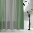 thumbnail image 2 of Ombre Dark Green Gray Fabric Shower Curtain Gradient Color Washable Shower Curtains for Bathroom, Waterproof Bath Curtain with Hooks Home Decor 72x72in, 2 of 8