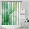 thumbnail image 2 of Colorful Marble Shower Curtain, Abstract Jade Texture Gold Stripes Ombre Shower Curtain, Modern Ink Art Decor Waterproof Fabric Shower Curtain for Bathroom Set with 12 Hooks, 72 X 84, 2 of 4