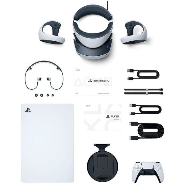 PlayStation 5 & PSVR2 Deluxe Combo, VR2 Headset, Sense Controllers, PS5  Disc Console, DualSense, 4K HDR Advanced Rendering, Eye Tracking,  Adjustable