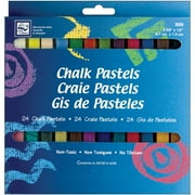 Chalk Pastels 24/Pkg-Assorted Colors, Pk 3, Loew-Cornell