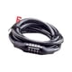 thumbnail image 2 of EeaseMX Candado de cable para bicicleta de 4 dígitos con combinación de contraseña y código duro (negro), 2 of 7