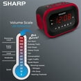 Sharp Super Loud Alarm Clock for Heavy Sleepers, 6 Extremely Loud Wake