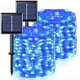 thumbnail image 1 of Estrela Cadena de luces solares, paquete de 200 luces solares LED azules para exteriores, impermeables, cadena de luces solares azules de 66 pies, 8 modos, cadena de luces solares de alambre de cobre, 1 of 5