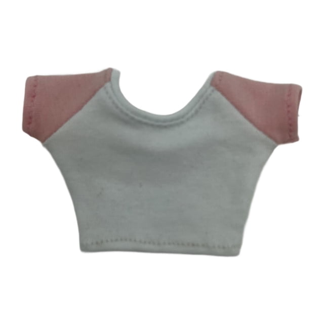 Camiseta de manga corta para figura de mujer a escala 1/6, ropa hecha a mano para muñecas de 12 pulgadas Rosa
