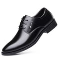 thumbnail image 3 of Zapatos de vestir de cuero para hombre de negocios de otoño Zapatos de cuero con cordones para hombre de 6 cm Zapatos de cuero individuales, 3 of 3