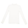 thumbnail image 6 of RMGVDSD Women's Turtleneck Long Sleeve Sweaters Autumn Winter Casual Basic Thermal Underwear Tops Solid Color Loose Knit Pullover Tops /White, 6 of 8