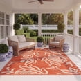 thumbnail image 3 of Safavieh Courtyard Crystal Floral Indoor/Outdoor Area Rug, Terracotta/Natural, 8' x 11', 3 of 8