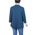 thumbnail image 3 of Petite 3/4 Sleeve Solid Cardigan, 3 of 3