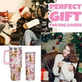 thumbnail image 6 of Poodle Tumbler Poodle Gifts 40 OZ 3D-Printed Insulated Cup Dog Lover Gift Travel Mug with Dogs Patterns and Vintage Florals(One Tumbler Included), 6 of 6