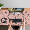 thumbnail image 4 of Long Mouse Pads for Desk,Pink Cow Happy Pattern Desk Mats on Top Of Desks, Desk Mouse Pad Extra Large with 3mm Non-Slip Base and Stitched Edge for Gaming,Office,Work,Home 47.3"x23.6", 4 of 6