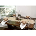 thumbnail image 2 of Embroidered Beige Winter Snow Scene Table Runner (14" x 27"/ 16" x 35"/ 15" x 51"/ 16" x 70"), 2 of 4