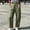 #0449-Army Green, variant on Womens Summer Linen High Waist Drawstring Wide Leg Pants with Pockets Loose Casual Trousers Bottoms for Daily Beach