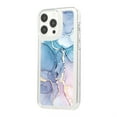 thumbnail image 2 of SaniMore Case for iPhone 13 Pro, Shockproof Ant-fall TPU Backplane Marble Stylish Pattern for Girls Women No-Yellowing Slim Lightweight for iPhone 13 Pro, Blue/Pink, 2 of 11