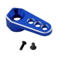 thumbnail image 1 of Servo bocinas de Metal de aluminio M3 25T, piezas de mejora de brazo de dirección de Metal de roscas 1:18 M3 para modificación de coche RC de camiones Azul oscuro CUTICAT Servobrazo RC, 1 of 8