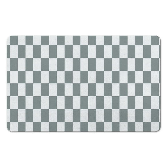 Tapis de Bain à Carreaux Antidérapants Super Absorbant, Lavable en Machine Petit Paillasson Intérieur Mignon Parfait pour Douche, Évier, Baignoire 20x32 Po