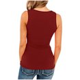 thumbnail image 5 of Scyoekwg Casual Tank Top for Women Trendy Sleeveless Womens Summer Fashion Lightweight Loose Going Out Top Ladies Blouses Dressy Casual, 5 of 7