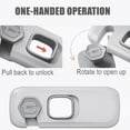 thumbnail image 6 of Anti Pinch Baby Safety Locks Plastic Child Proof Locks for Fridge Cabinets Drawers Secure Door Protection, 6 of 8