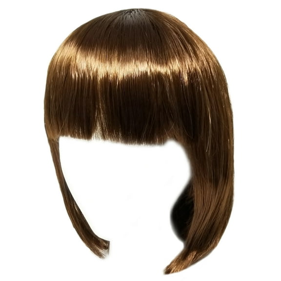 SeasonsTrading 12” Short Brown Bob Wig - Women Cosplay Costume Party