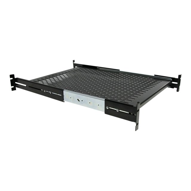 StarTech.com Server Rack Shelf - 2U - 20 to 30in Adjustable Mounting Depth - Vented - Server Rack Cabinet Shelf - 24in Deep - Rack shelf - 1U - 19" - for P/N: RK1233BKM, RK2433BKM, RK2537BKM, RK3236BKF, RK4236BKB, RK4242BK24, RK4242BK30
