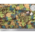 thumbnail image 3 of Soimoi Cotton Voile Fabric Leaves & Floral Artistic Print Fabric by Yard 42 Inch Wide, 3 of 3