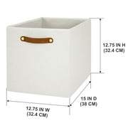 Better Homes & Gardens Collapsible Fabric Cube Storage Bin, Vanilla