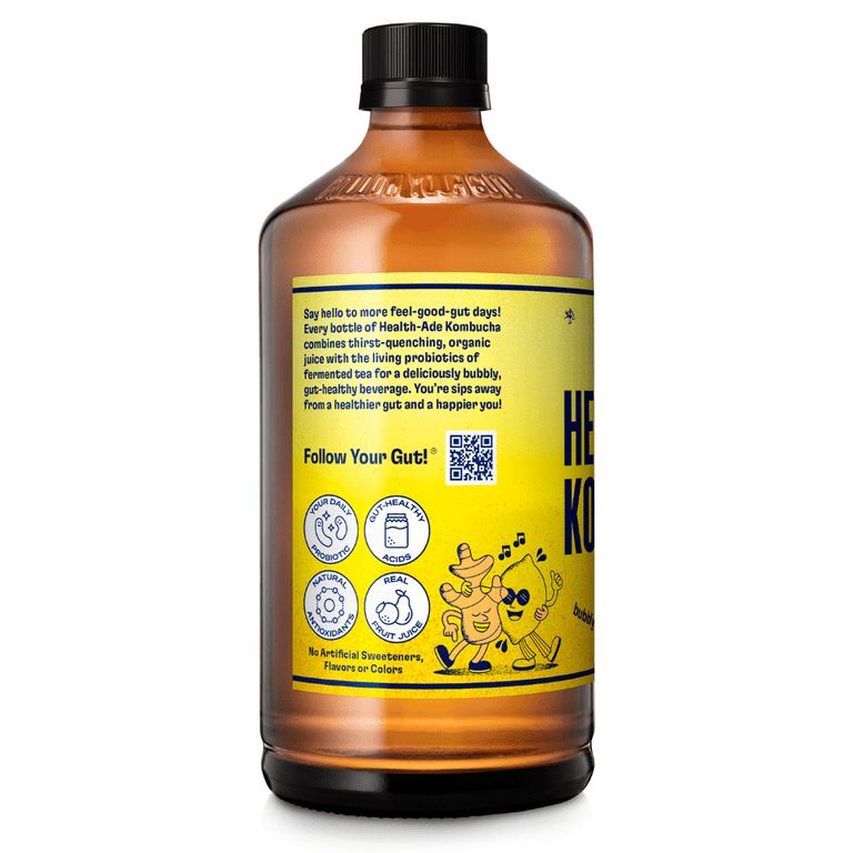 Health-Ade Probiotic Kombucha Tea, Ginger Lemon, 16 fl oz