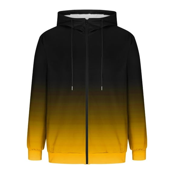 LIaqionyy Mens Hoodie Sweatshirts Full Zip Jacket Winter Long Sleeve Drawstring Outerwear with Pockets