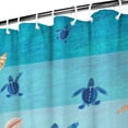 thumbnail image 3 of Sea Turtle in Coral Reef Shower Curtain 72x72 Inch, Waterproof Polyester Fabric Ocean Theme Bathroom Curtain with Hooks, Marine Decor, 3 of 5