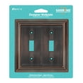 thumbnail image 5 of Elumina 150TTDBNB Sydney Aged Bronze Steel 2 Toggle Standard 5 in. Tall Wallplate, 5 of 5
