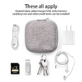 thumbnail image 3 of Bolsa de almacenamiento de auriculares inalámbricos Estuche de transporte portátil Auriculares compatibles con Bluetooth Organizador de cables Almacenamiento y organización del hogar Redondo Gris Bearachild HA067636-01, 3 of 6
