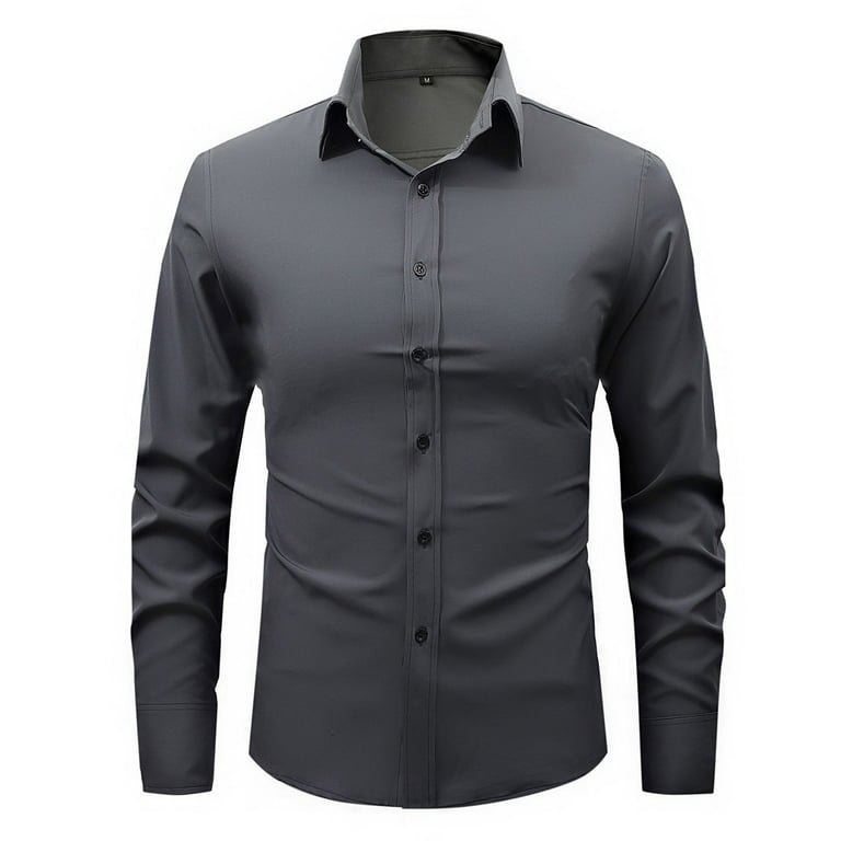 Lenago Men's Dress Shirt Long Sleeve Button Down Shirt Slim Fit Wrinkle-Free Business Shirts Stretch Classic Casual Regular Fit, Size: 2XL Lenago Men's Dress Shirt Long Sleeve Button Down Shirt Slim Fit Wrinkle-Free Business Shirts Stretch Classic Casual Regular Fit, Size: 2XL