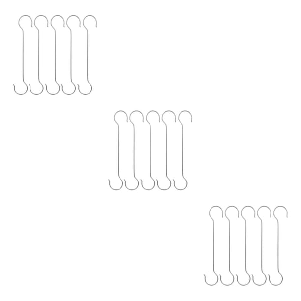 Naiovety Paquete de 5 ganchos de acero inoxidable resistentes y duraderos para usos múltiples, ganchos multifuncionales en forma de S, gancho S Type1 NO1