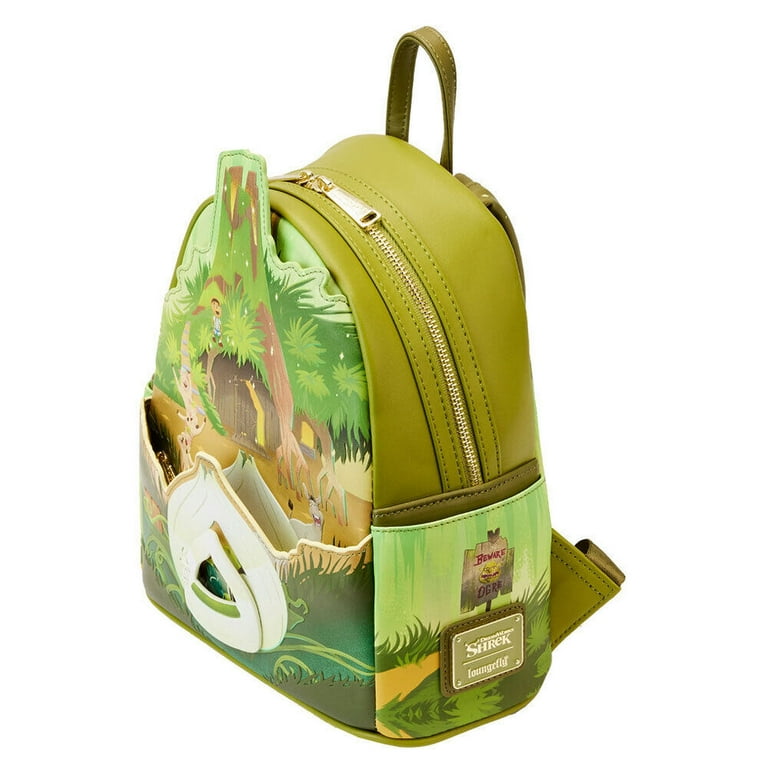 【Lounge Fly】Shrek Happily Ever After Mini Backpack Loungefly Dreamworks Kids Purse: Shrek Happily Ever After